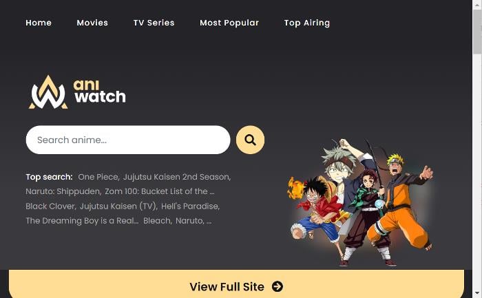 aniwatch- best anime site