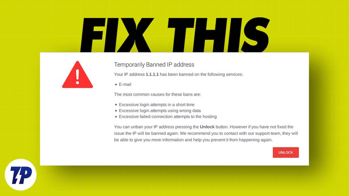 How to fix your IP has been temporarily blocked