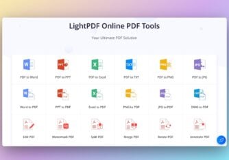 LightPDF online PDF tool