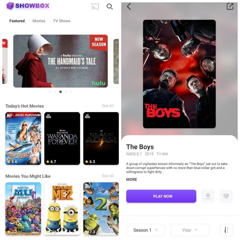 showbox - free movie apps for android