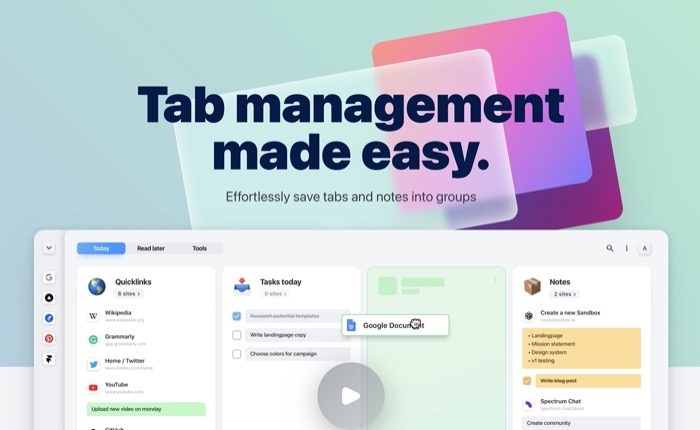tabExtend tab management extension